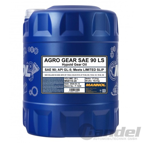 20l mannol agro api - 90, gl-5